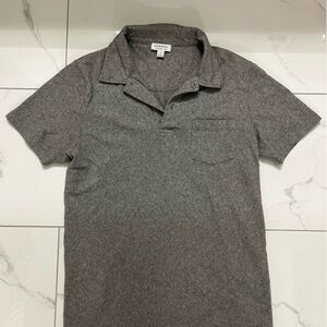 Sunspel Light Gray Riviera Polo Shirt